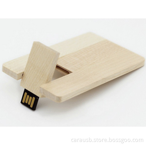 maple walnut wood Usb drive cards rotary card flash disk creative personalized business gifts wholesale custom CaraUSB